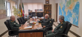 دیدار نوروزی سردار سرتیپ پاسدار دکتر اسماعیل احمدی مقدم رئیس دانشگاه عالی دفاع ملی با ریاست پژوهشگاه علوم و معارف دفاع مقدس شهید سپهید پاسدار حاج قاسم سلیمانی، سردار سرلشکر پاسدار دکتر سید یحیی صفوی