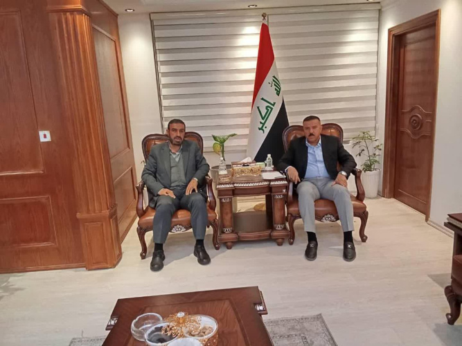 دیدار رئیس دانشکده بینالملل دانشگاه عالی دفاع ملی با وزیر کشور عراق